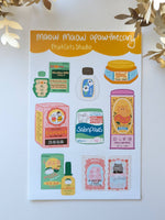Traditional Chinese Medicine Sticker Sheet
