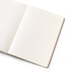 A5 Stepped Lined & Dotted Notebook, Pink Waves