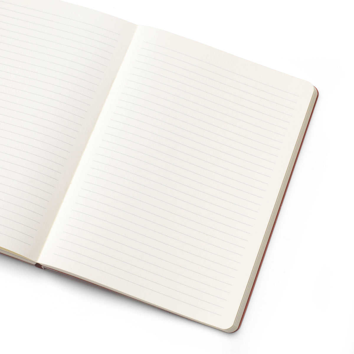 A5 Stepped Lined & Dotted Notebook, Pink Waves