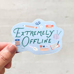Extremely Offline vinyl sticker