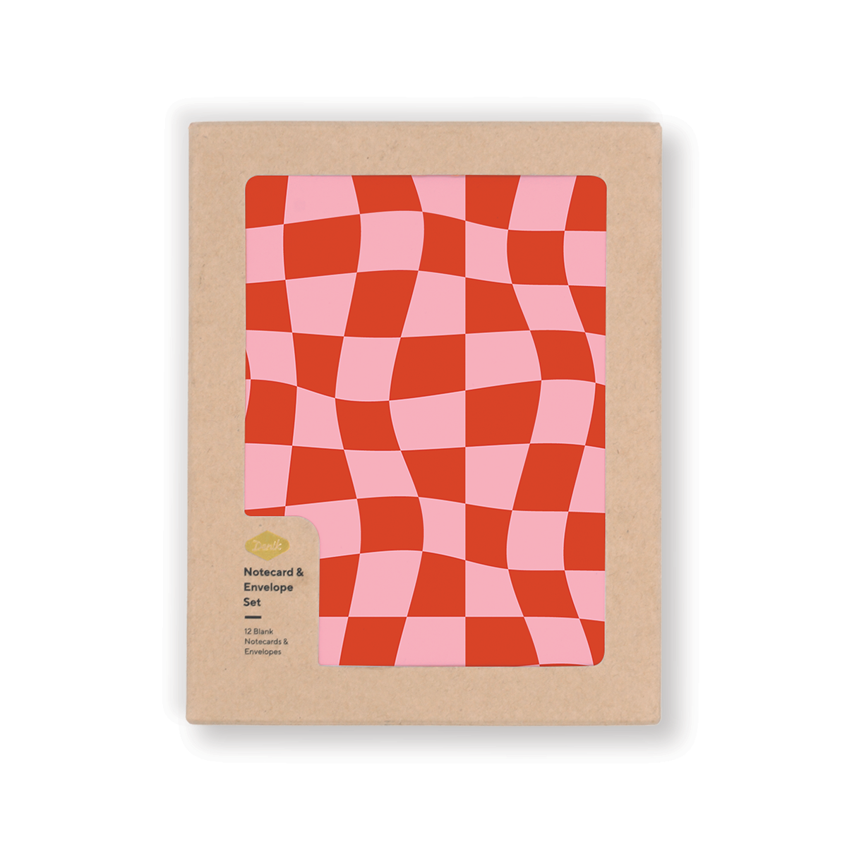 Wonky Checkers Notecards