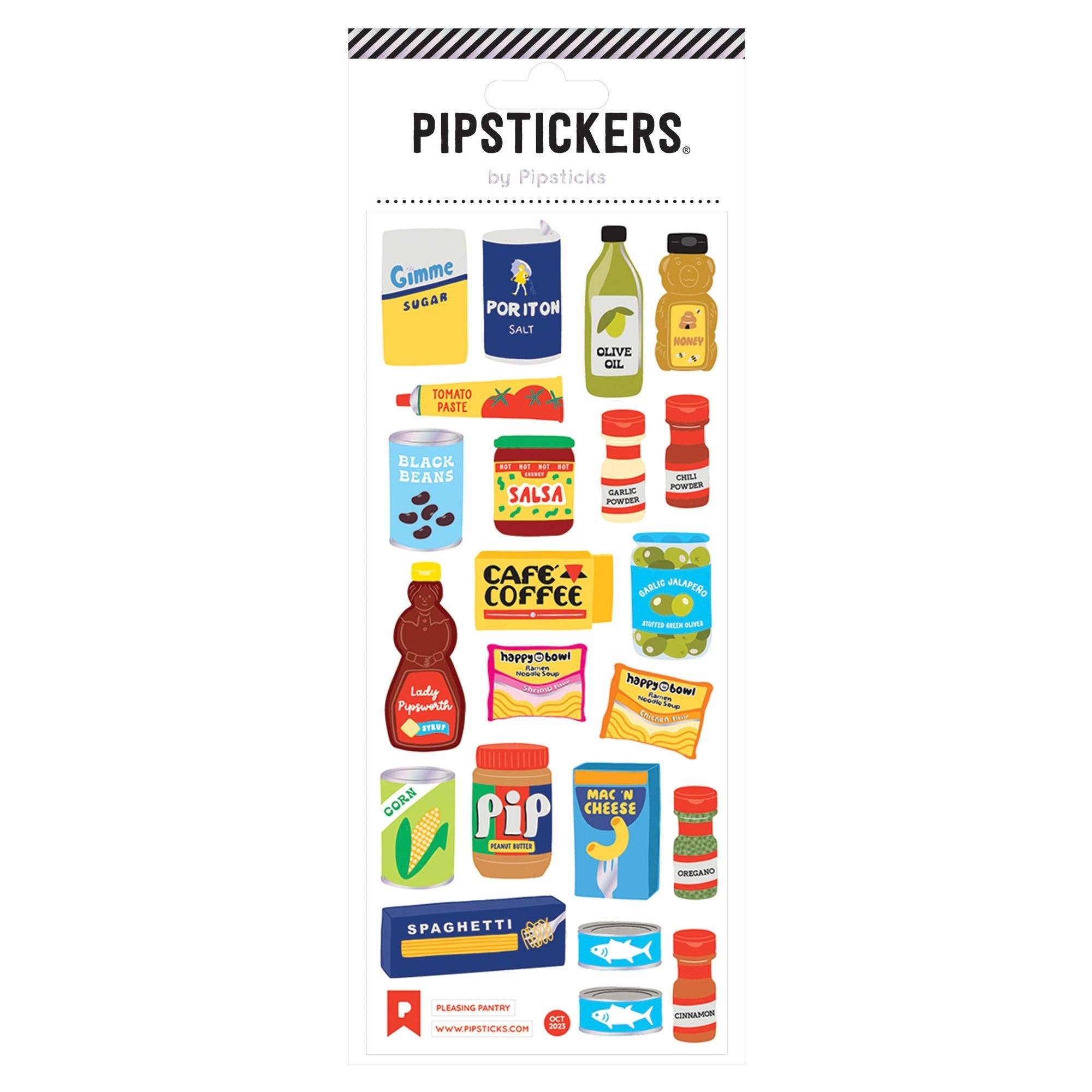 Pleasing Pantry sticker sheet