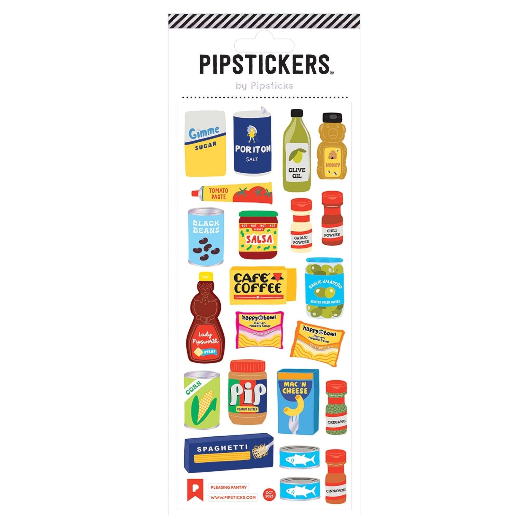 Pleasing Pantry sticker sheet
