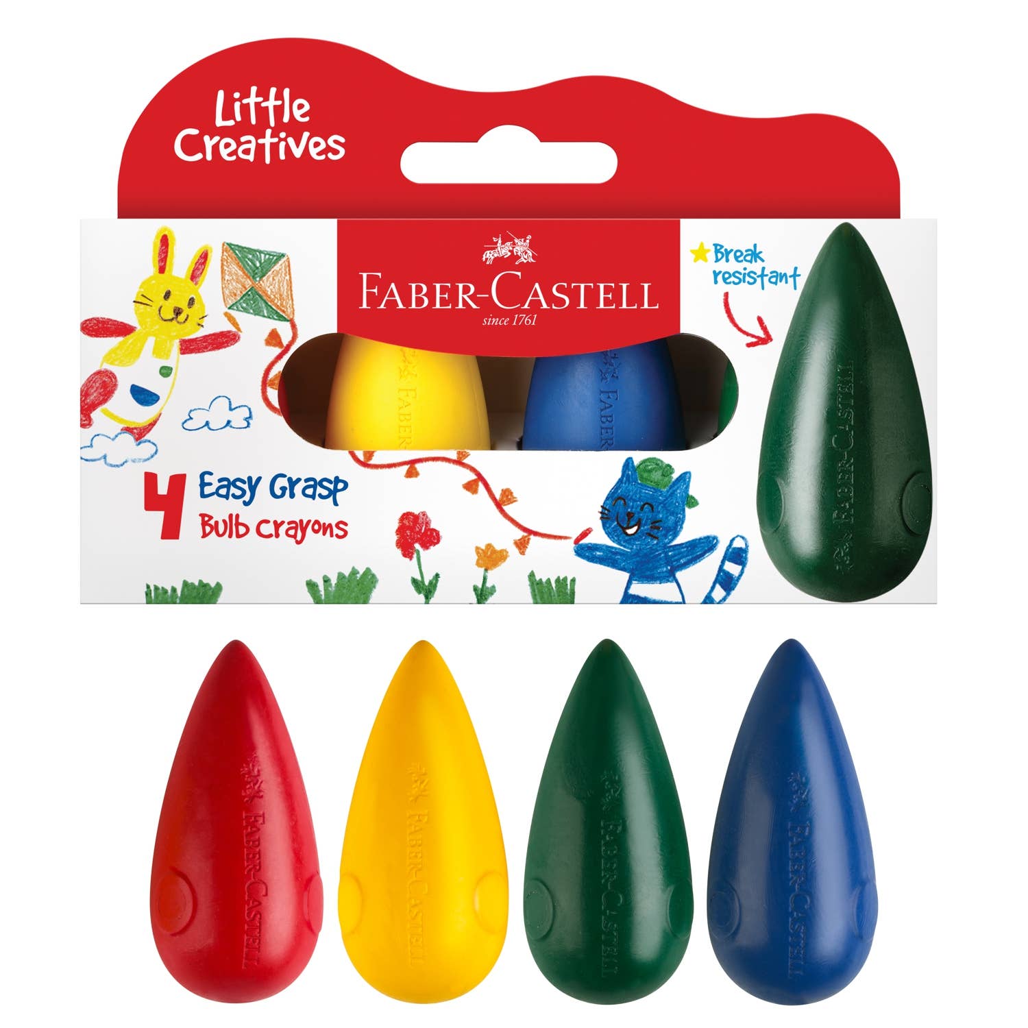 Little Creatives Easy-Grasp Bulb Crayons