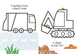 Little Coloring Things that Go- Usborne