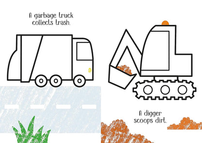 Little Coloring Things that Go- Usborne