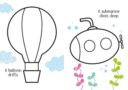 Little Coloring Things that Go- Usborne