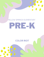 Pre-K school supplies- Yellow Springs Elementary School