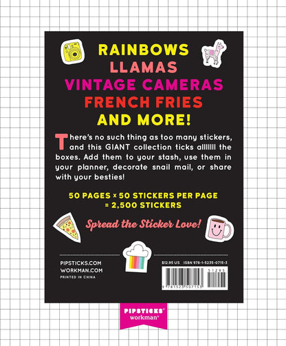 So. Many. Stickers. sticker book by Workman + Pipsticks
