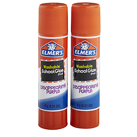 Elmers Washable Disappearing Purple glue sticks- 2