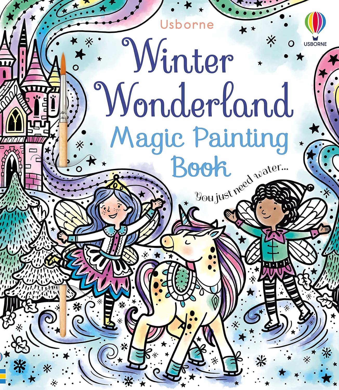 Winter Wonderland Magic Painting Book: No-Mess Activity Book for Kids